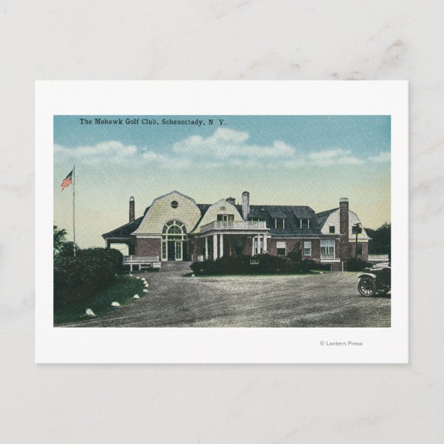 Exterior View of the Mohawk Golf Club Postcard (Front)