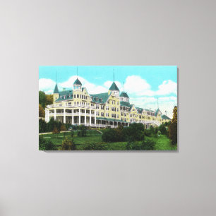 Exterior View of the Mount Pleasant Hotel Canvas Print