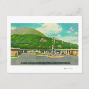 Exterior View of the Mt. Si Motel Postcard