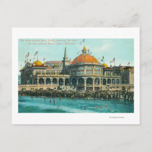 Exterior View of the New Casino from the Beach Postcard