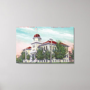 Exterior View of the New High SchoolNapa, CA Canvas Print
