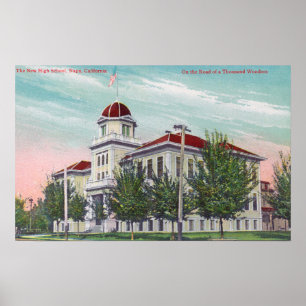 Exterior View of the New High SchoolNapa, CA Poster