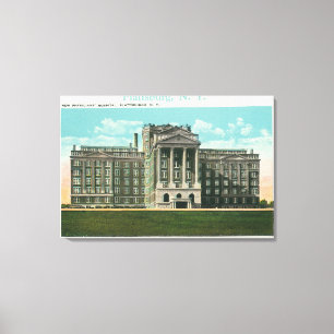 Exterior View of the New Physician's Hospital Canvas Print