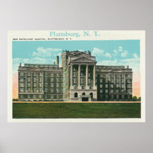 Exterior View of the New Physician's Hospital Poster