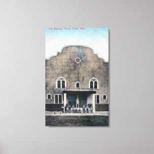 Exterior View of the New Ridgeway Theatre Canvas Print