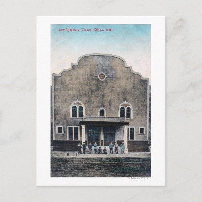 Exterior View of the New Ridgeway Theatre Postcard (Front)