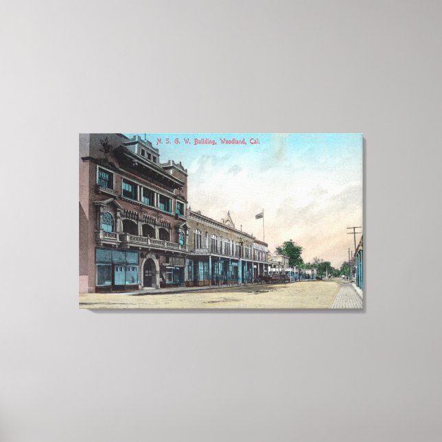 Exterior View of the NSGW BuildingWoodland, CA Canvas Print (Front)