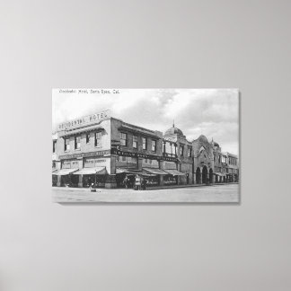 Exterior View of the Occidental Hotel Canvas Print