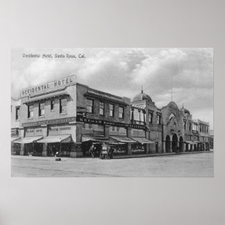 Exterior View of the Occidental Hotel Poster