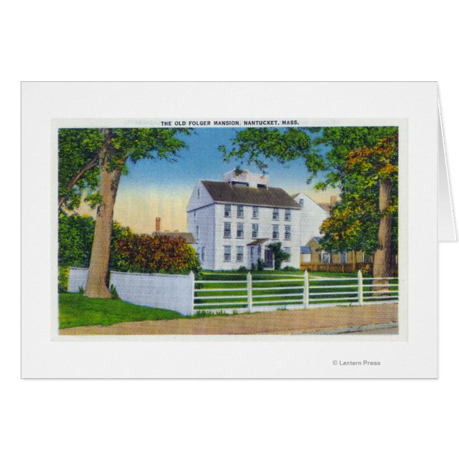 Exterior View of the Old Folger Mansion (Front Horizontal)