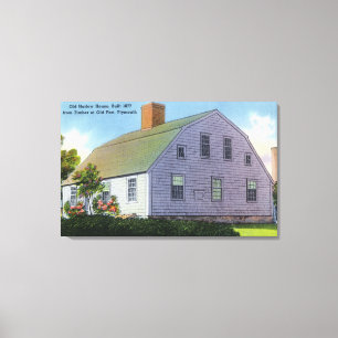 Exterior View of the Old Harlow House Canvas Print