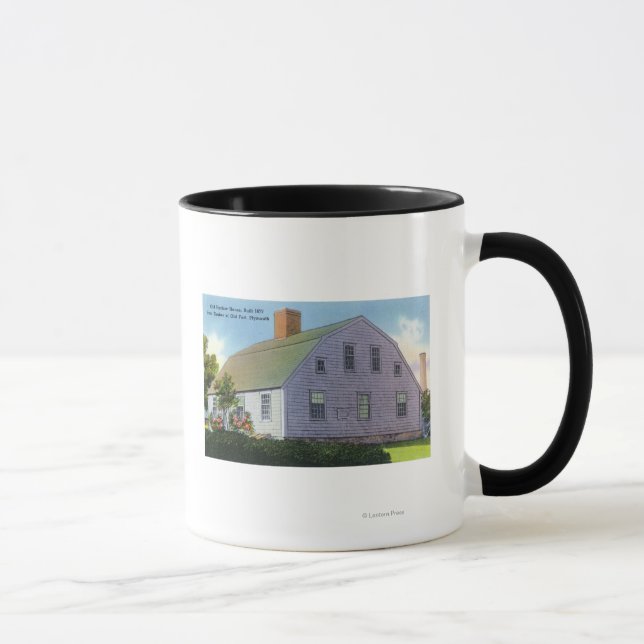 Exterior View of the Old Harlow House Mug (Right)