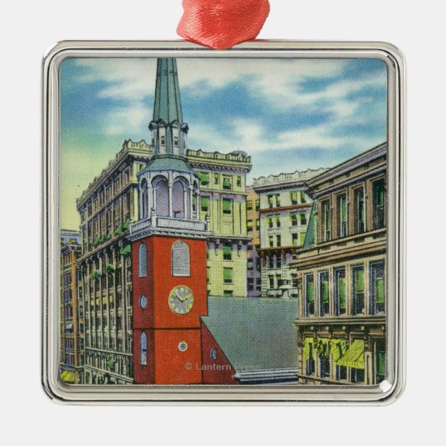 Exterior View of the Old South Church Metal Tree Decoration (Front)