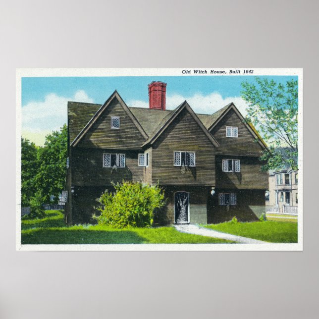 Exterior View of the Old Witch House Poster (Front)