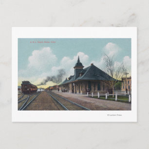 Exterior View of the OSL Depot Boise, ID Postcard
