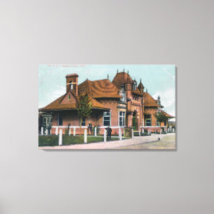 Exterior View of the OSL Depot Nampa, ID Canvas Print