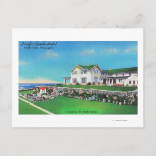 Exterior View of the Pacific Beach Hotel Postcard