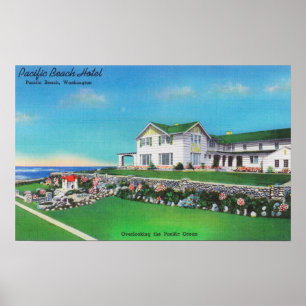 Exterior View of the Pacific Beach Hotel Poster