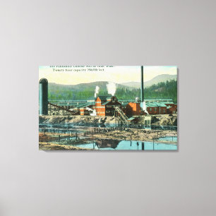 Exterior View of the Panhandle Lumber Mill Canvas Print