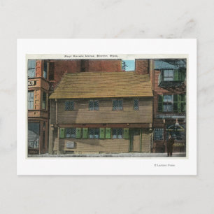 Exterior View of the Paul Revere House # 3 Postcard