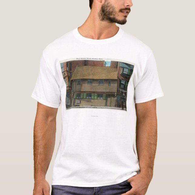 Exterior View of the Paul Revere House # 3 T-Shirt (Front)