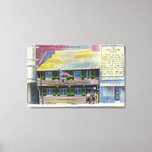 Exterior View of the Paul Revere House Canvas Print