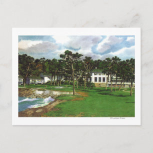 Exterior View of the Pebble Beach Lodge & Postcard