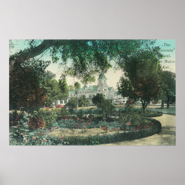 Exterior View of the Peninsula Hotel Poster (Front)