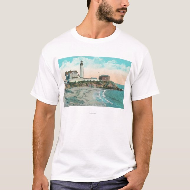 Exterior View of the Pigeon Point Lighthouse T-Shirt (Front)