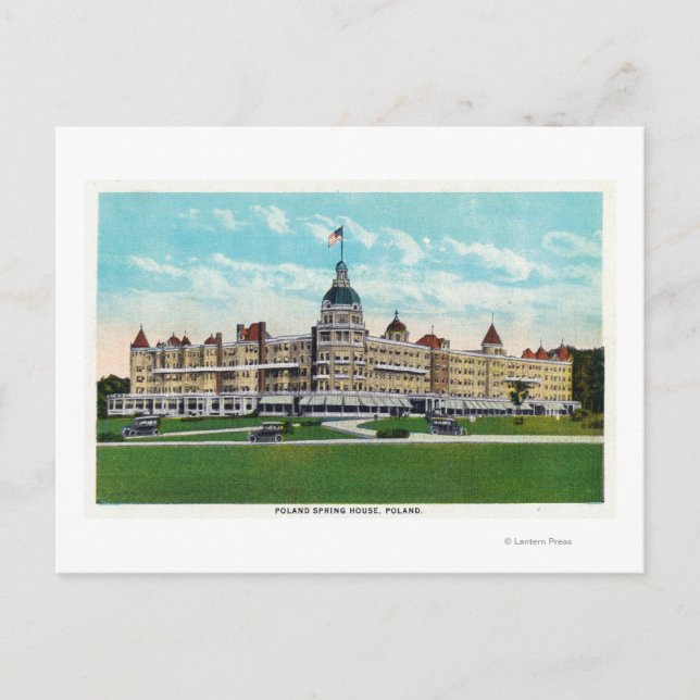 Exterior View of the Poland Spring House 2 Postcard (Front)