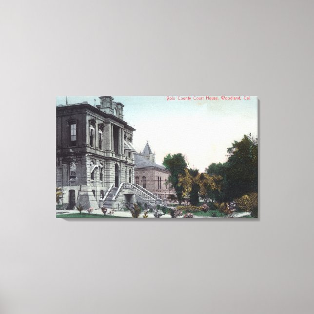 Exterior View of the Polo County Court House Canvas Print (Front)