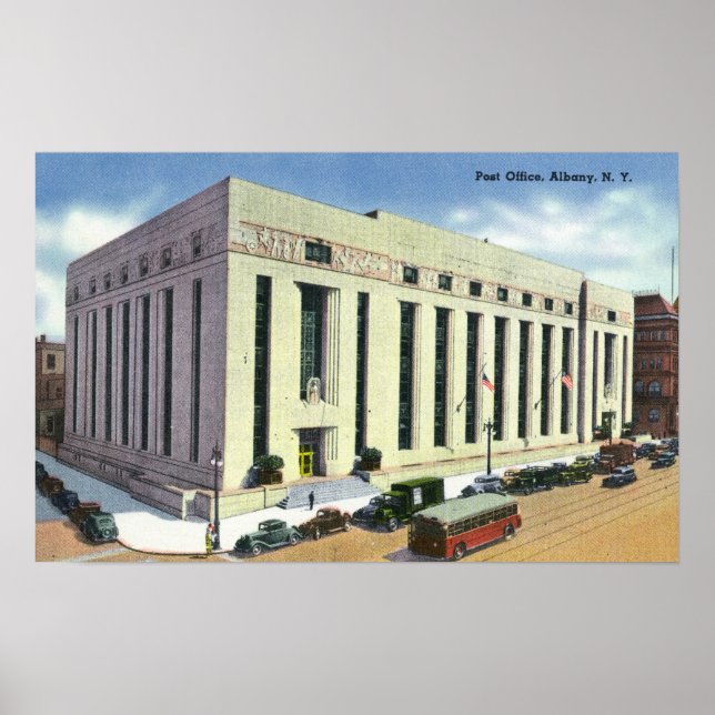 Exterior View of the Post Office # 2 Poster (Front)