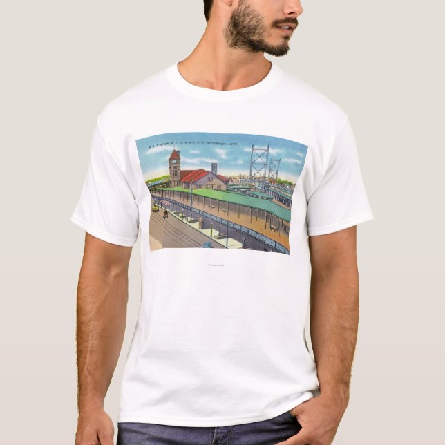 Exterior View of the Railroad Station T-Shirt (Front)