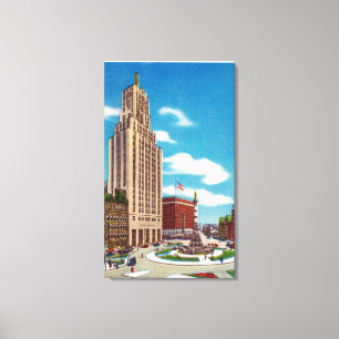 Exterior View of the Rand Building Canvas Print