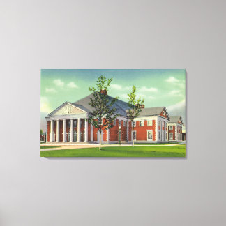 Exterior View of the Saratoga Spa Theatre Canvas Print