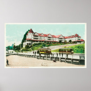 Exterior View of the Sea Beach Hotel Poster