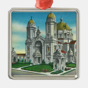 Exterior View of the Shrine of our Lady of Metal Tree Decoration