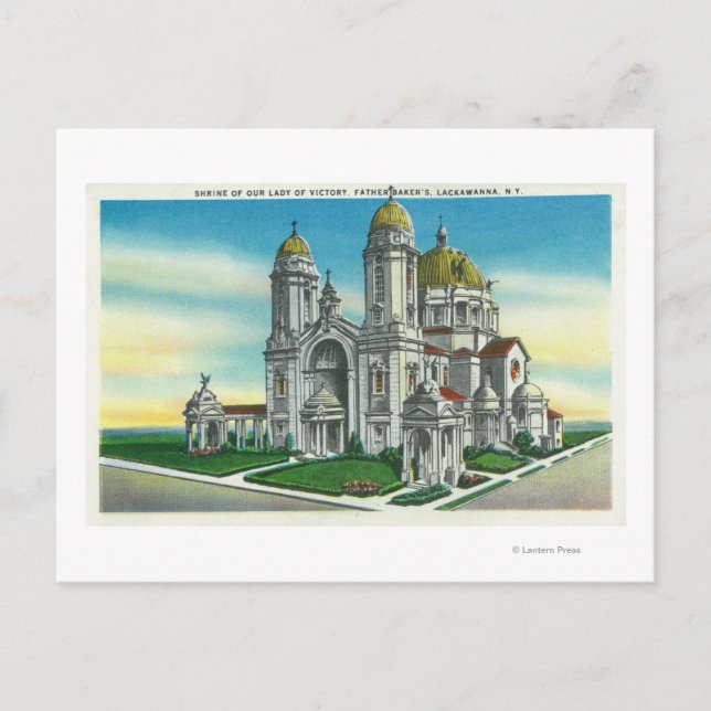 Exterior View of the Shrine of our Lady of Postcard (Front)