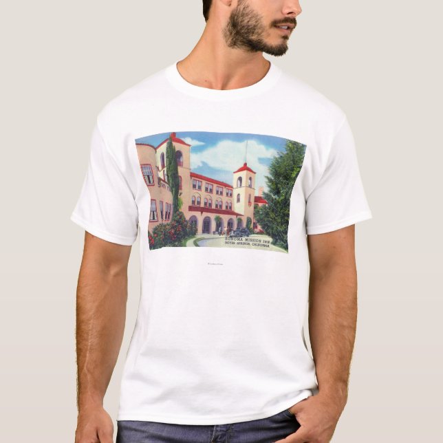 Exterior View of the Sonoma Mission Inn T-Shirt (Front)