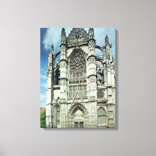 Exterior view of the south facade canvas print