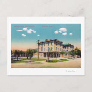 Exterior View of the Spreckels Hotel Postcard
