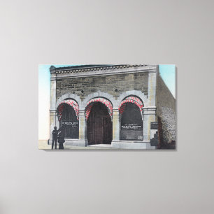 Exterior View of the St. Helena Post Office Canvas Print