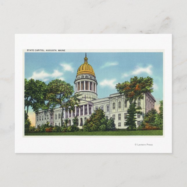 Exterior View of the State Capitol Building # 2 Postcard (Front)