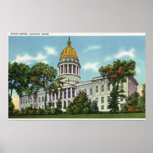Exterior View of the State Capitol Building # 2 Poster
