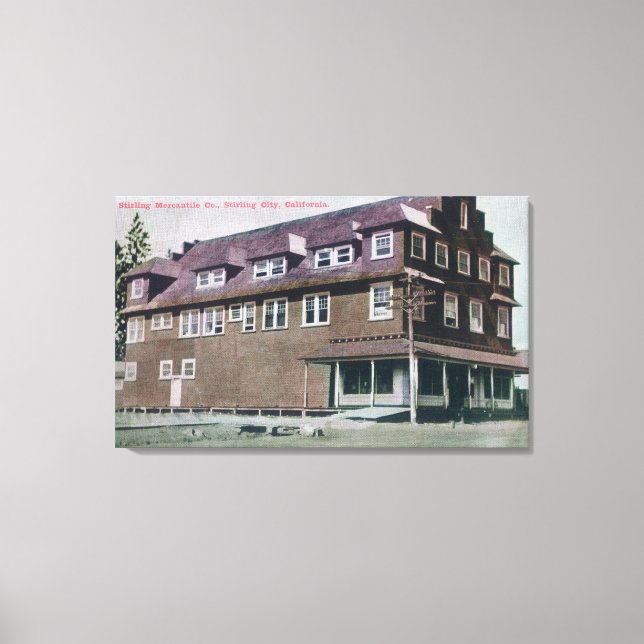 Exterior View of the Stirling Mercantile Co Canvas Print (Front)