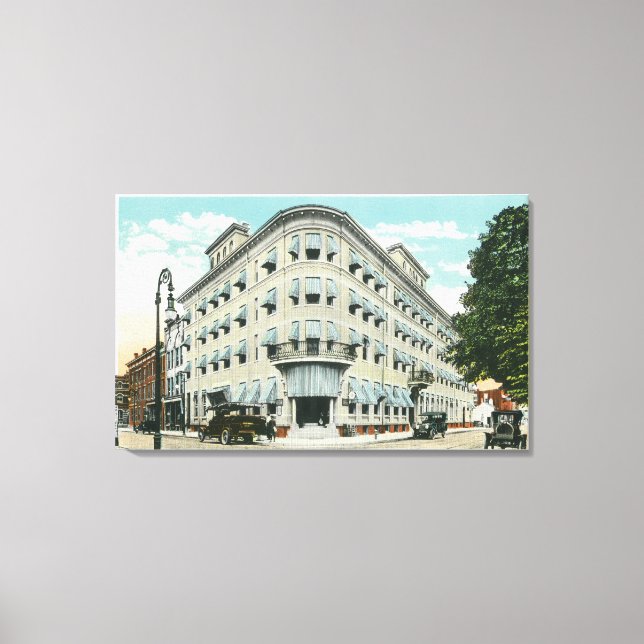 Exterior View of the Stuyvesant Hotel Canvas Print (Front)