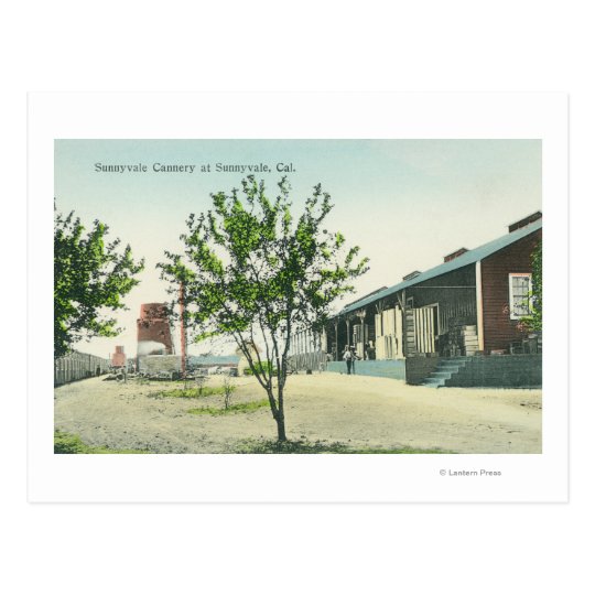 Exterior View of the Sunnyvale Cannery Postcard