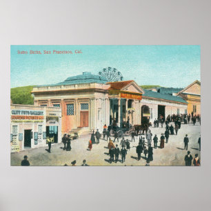 Exterior View of the Sutro Baths Poster