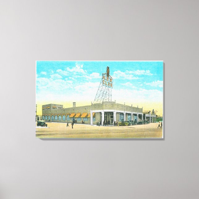Exterior View of the Tecolote Cabaret Canvas Print (Front)