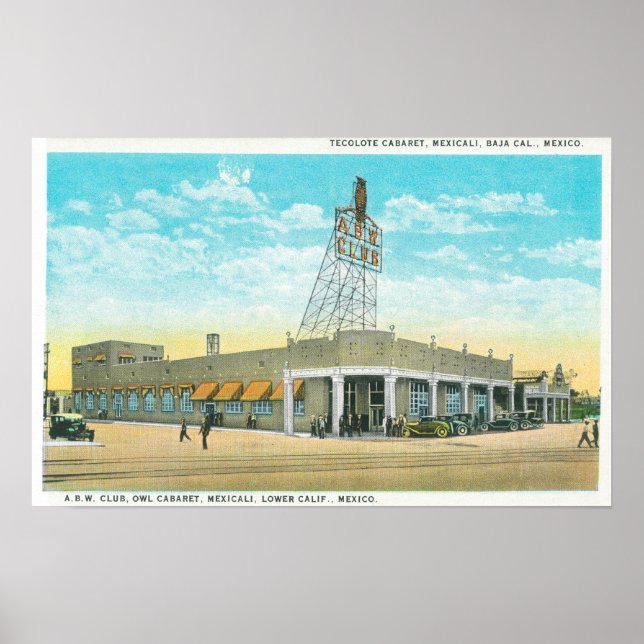 Exterior View of the Tecolote Cabaret Poster (Front)